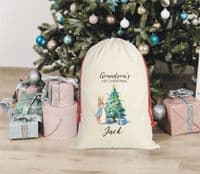 Grandson's Peter Rabbit 1st Christmas Personalised Santa Sack – Ideal For Giving Presents