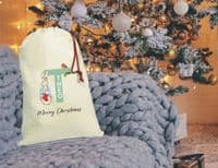 Peter Rabbit/Flopsy Bunny Santa Sack Personalised With Child’s Name And Initial