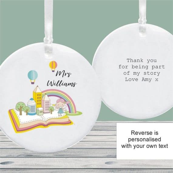 Thank You For Being Part Of My Story' Ceramic Teacher Decoration Keepsake Gift -  Card Alternative