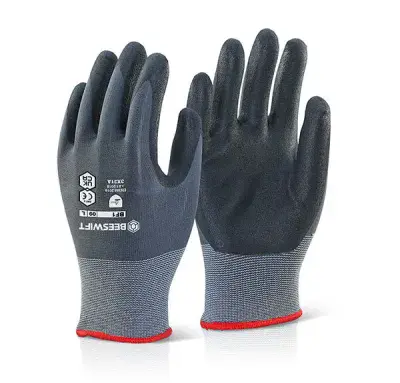 BF1 Nitrile-Coated Hard Wearing Premium Nylon/lycra  Gloves