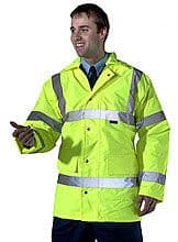 High visibility Traffic Coat Yellow