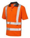 Orange Hi vis Polo shirts.