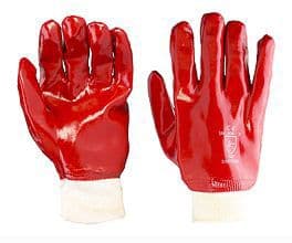PVC knit wrist gloves L