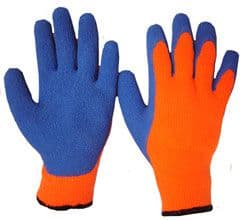 Thermal Multi Purpose Grip Glove  Brushed polyester heavyweight knitted liner with Latex coated to p