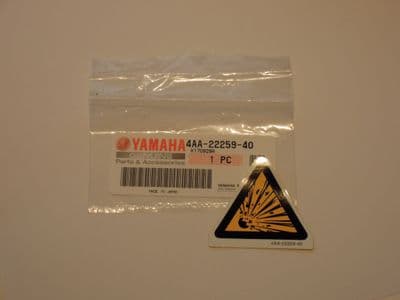 4AA-22259-40 Ohlins Piggyback Danger Sticker