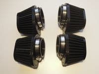 Air Filter Pods 51-54mm (Set of 4 in Black)