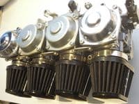 Air Filter Pods 51-54mm (Set of 4 in Black)