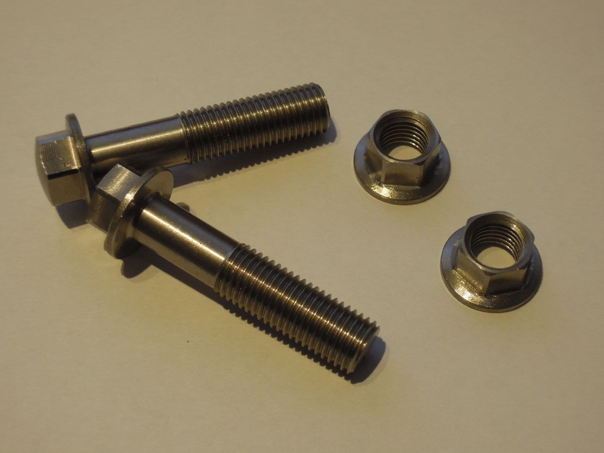 Suzuki Rear Suspension Shock Cap Nuts & Bolts – OEM Chrome For GS/GSX/Katana