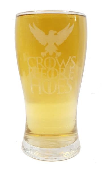 "Crows Before Hoes" Game of Thrones Inspired Pint Glass