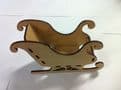 25cm Santa Sleigh Christmas Craft Accessory Self Assembly