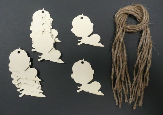 Baby Gift tags / Price Tags 65mm Pack of 10