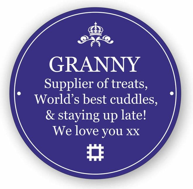 Blue Heritage Wall Plaque Sign Birthday, Best Man, Wedding, Retirement, New Home, Anniversary