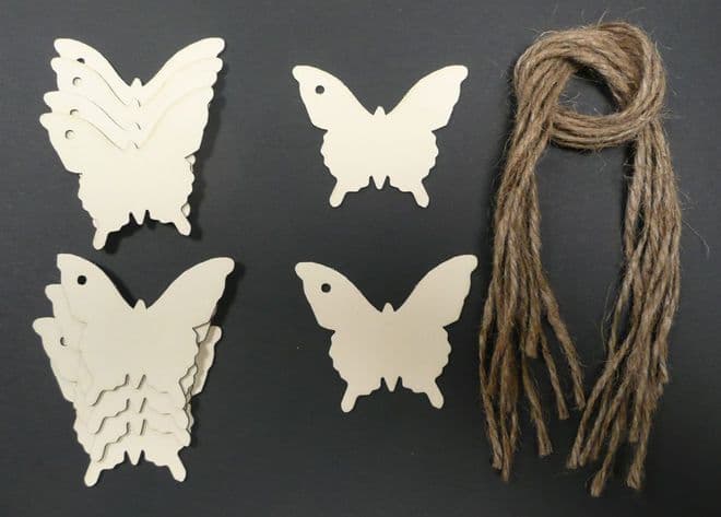 Butterfly Swallowtail Gift Tags / Price Tags 65mm Pack of 10