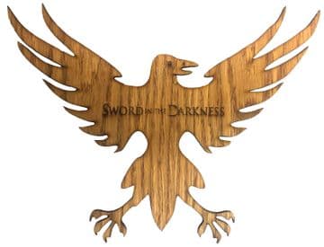 Game of Thrones Night's Watch "Sword in the Darkness" Wooden Castle Black Crow Sigil …