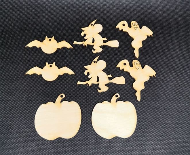 Halloween Large Mixed Shapes - Pack of 8-20cm