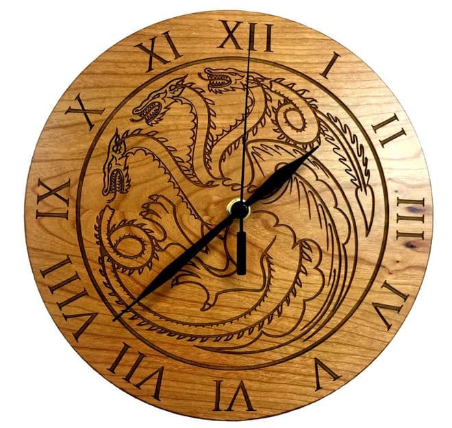 House Targaryen Cherry Clock