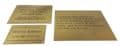 Memorial Plaque - Brushed Gold Metallic Effect Acrylic - Engrave With Your Text