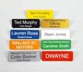 Personalised Acrylic Name Badge with Pin - Choice of Colour