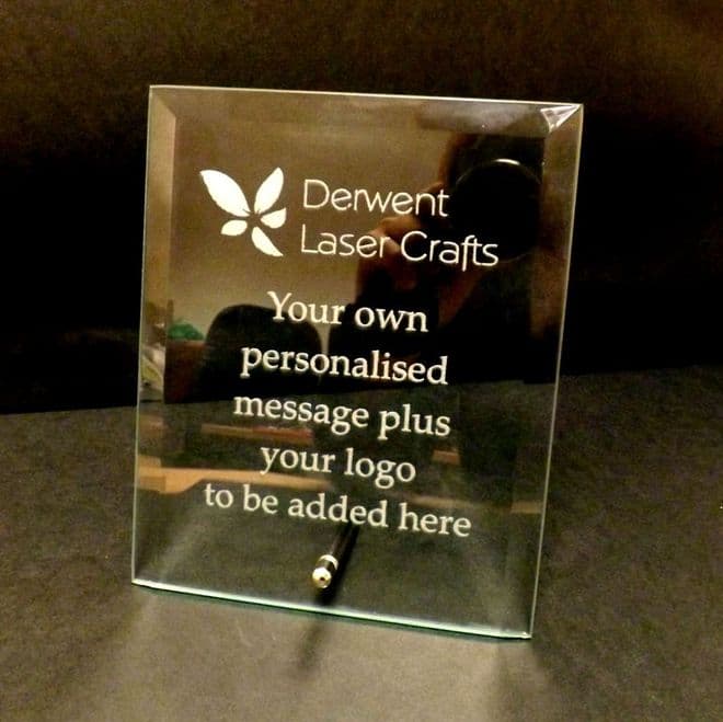 Personalised Engraved Glass Plaque 9