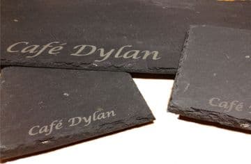 Set of 4 Personalised Slate Coasters