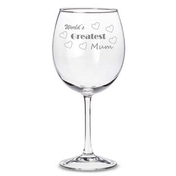 World's Greatest Mum Wine Glass