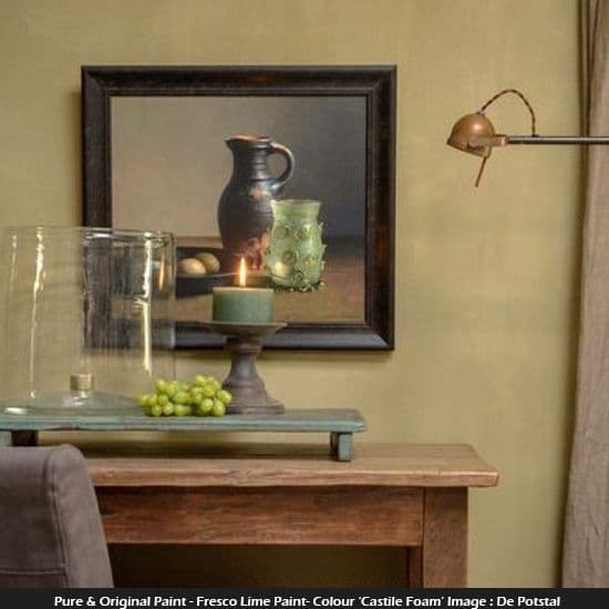 Fresco lime paint colour Castile Foam