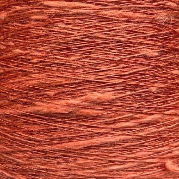 16s Lea Viscose Flax Slub - Coral - 300g cone
