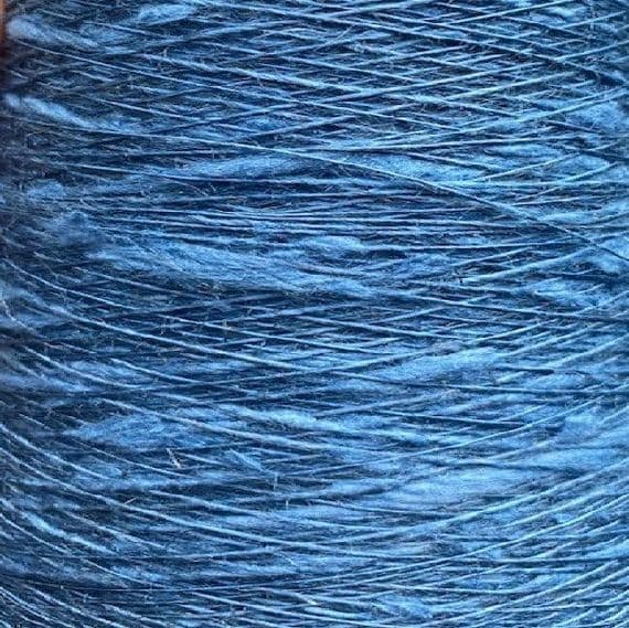 16s Lea Viscose Flax Slub - Dark Blue - 300g cone