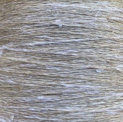 16s Lea Viscose Flax Slub - Natural Undyed