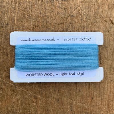 2836 Light Teal - Worsted Wool - Embroidery Thread