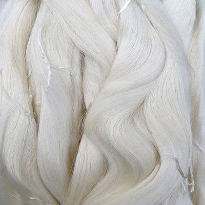 60/66 Pure Silk Organzine - Natural - 60g Cone/Skein