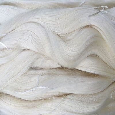 80/88 Pure Silk Organzine - Raw - Natural - 100g Cone