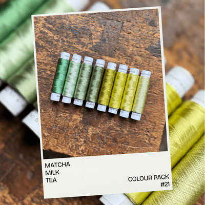 MATCHA MILK TEA -  Shade card colour pack - Row 21
