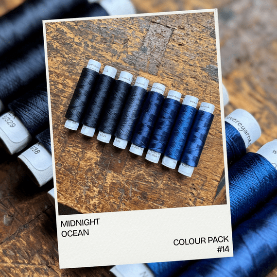 MIDNIGHT OCEAN -  Shade card colour pack - Row 14