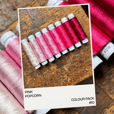 PINK POPCORN -  Shade card colour pack - Row 10