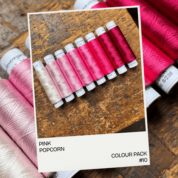 PINK POPCORN -  Shade card colour pack - Row 10