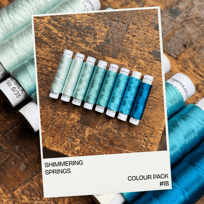 SHIMMERING SPRINGS -  Shade card colour pack - Row 18