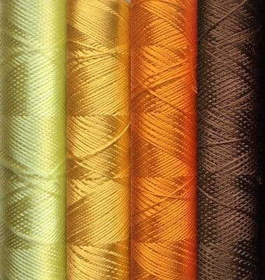 Yellow, Orange, Brown