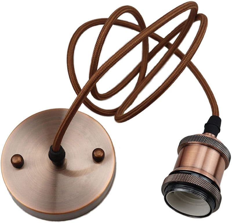 Aged Copper Vintage Pendant