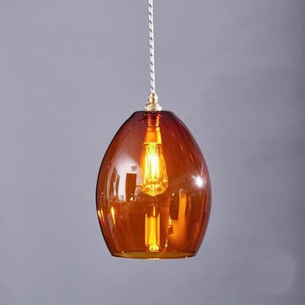Amber Glass Pendant Light