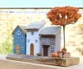Autumn Cottages Wooden Ornament