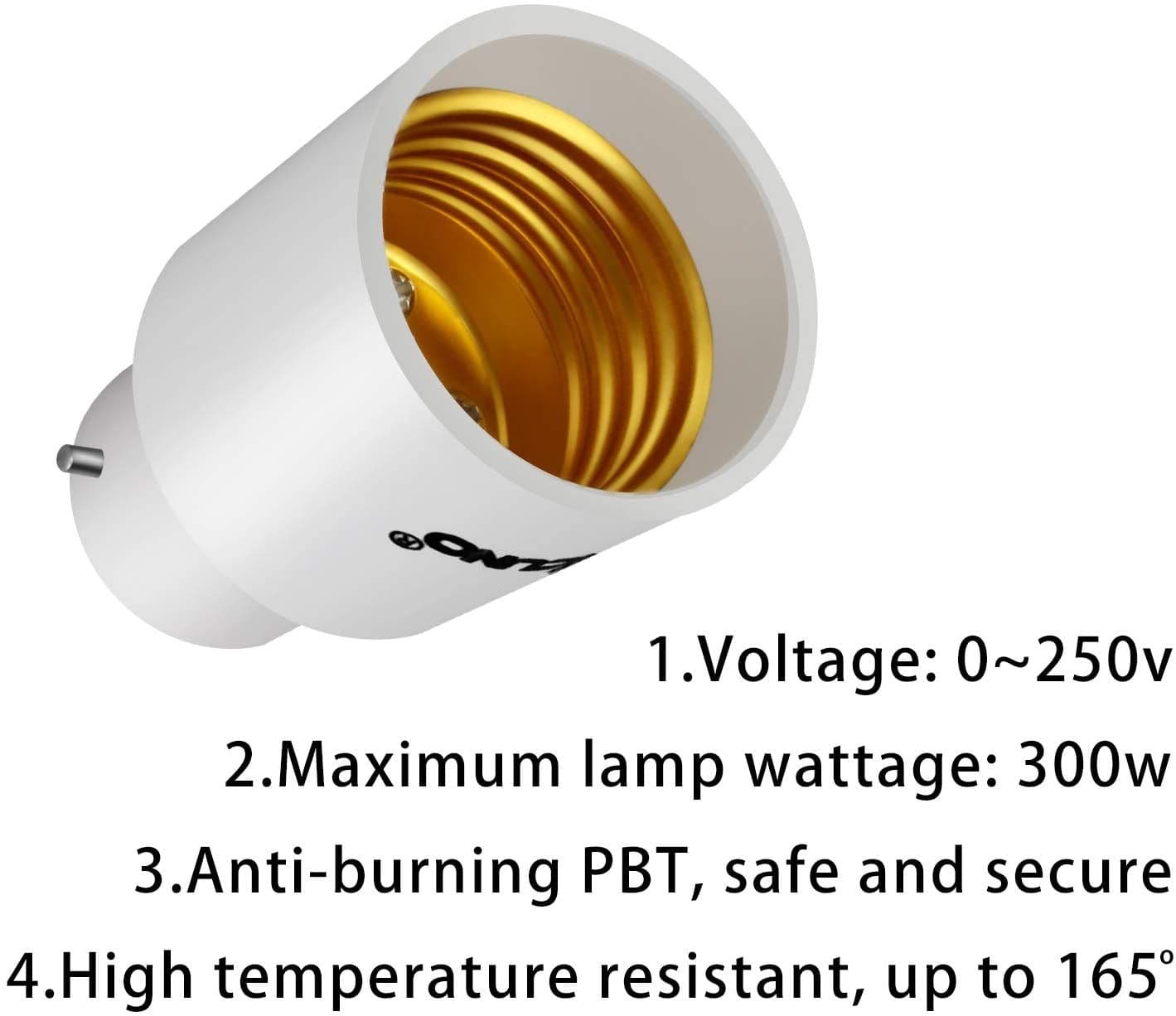 thumbnail interactive-video image 1 of 10 Pack GX23 To E27 Socket Base LED Bulb Lamp Adapter Converter Holder – Unbranded 1 of 4
