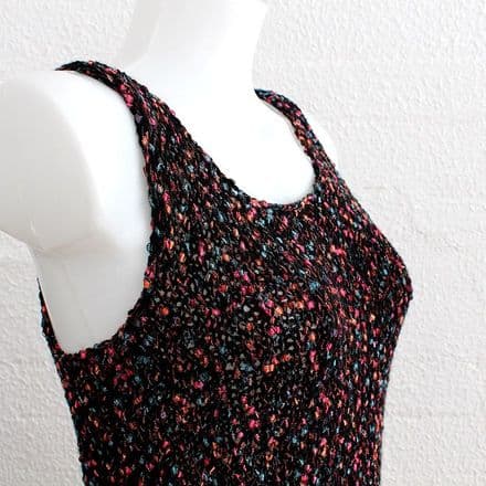 Black Sparkle Sleeveless Top