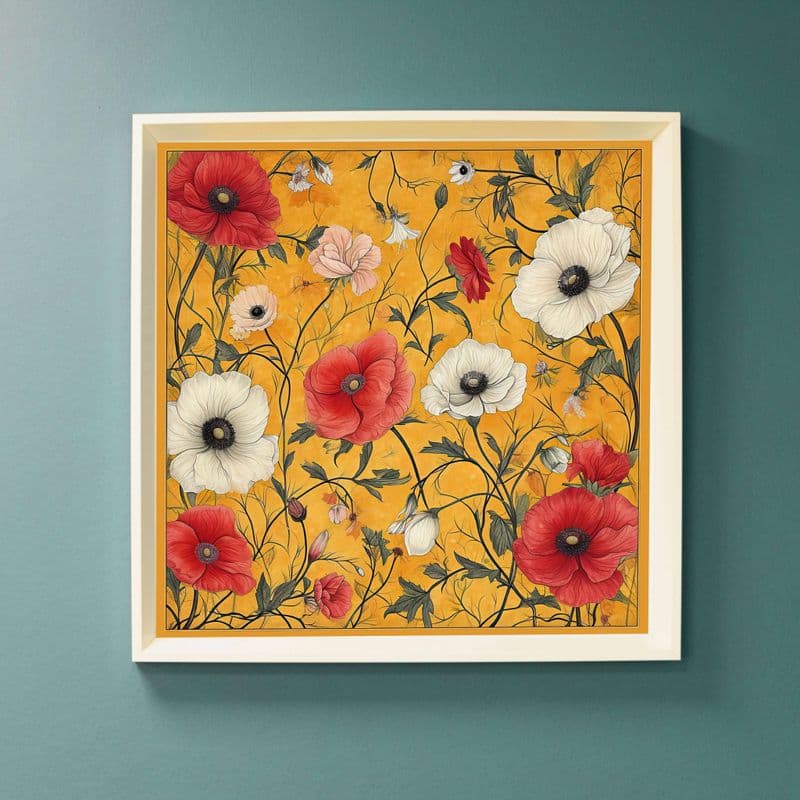 Botanical Radiance : Art Nouveau Inspired Print