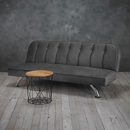 Brighton Sofa Bed In Grey velvet