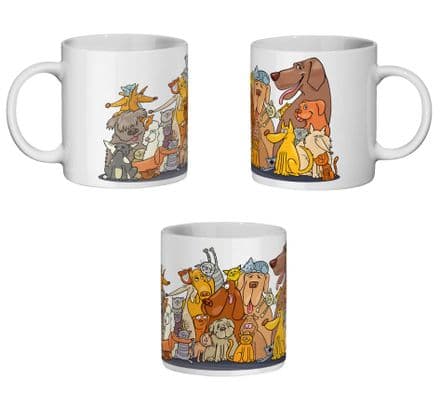 Ceramic Mug 11oz Cats and Dogs