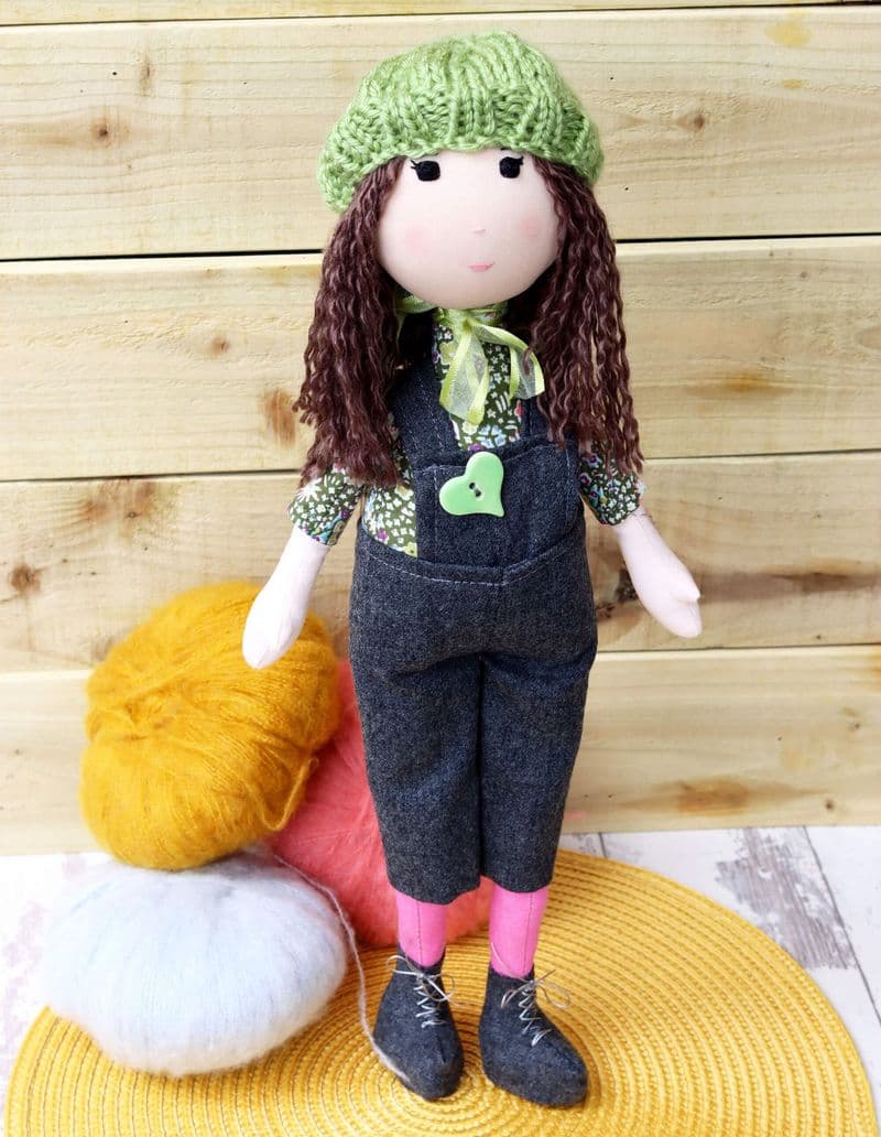 Charlie - Cute Fabric Rag Doll