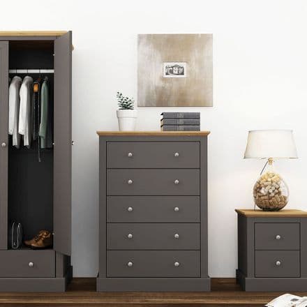Chest of Drawers in Charcoal