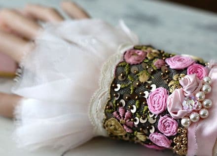 Chiffon and Lace Cuff