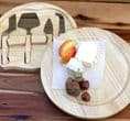 Circular Fold Out Cheese Board with Cheese Knives